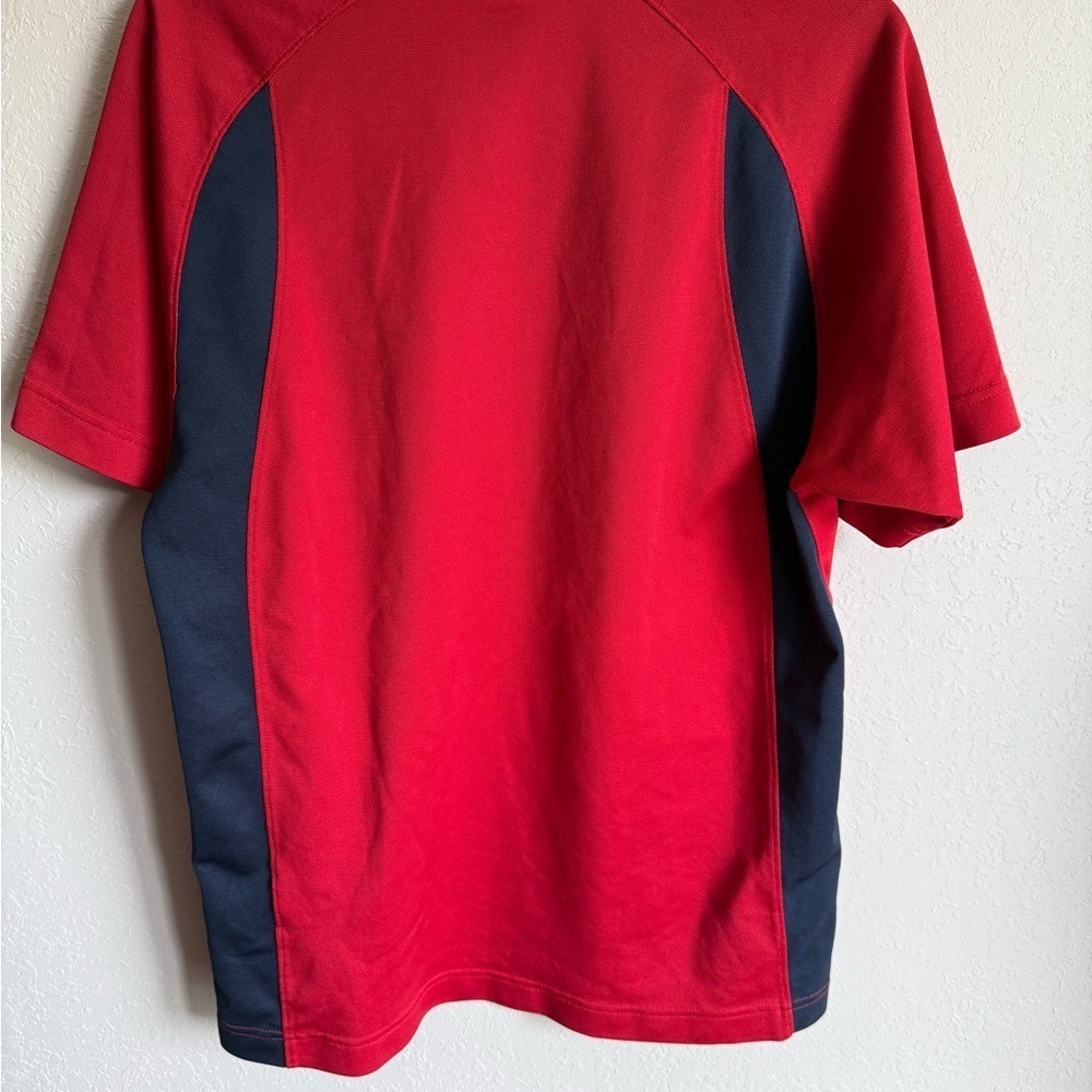 Men’s L Retro Red Nike Athletic/Active Wear Short Sleeve Shirt - Picture 6 of 6